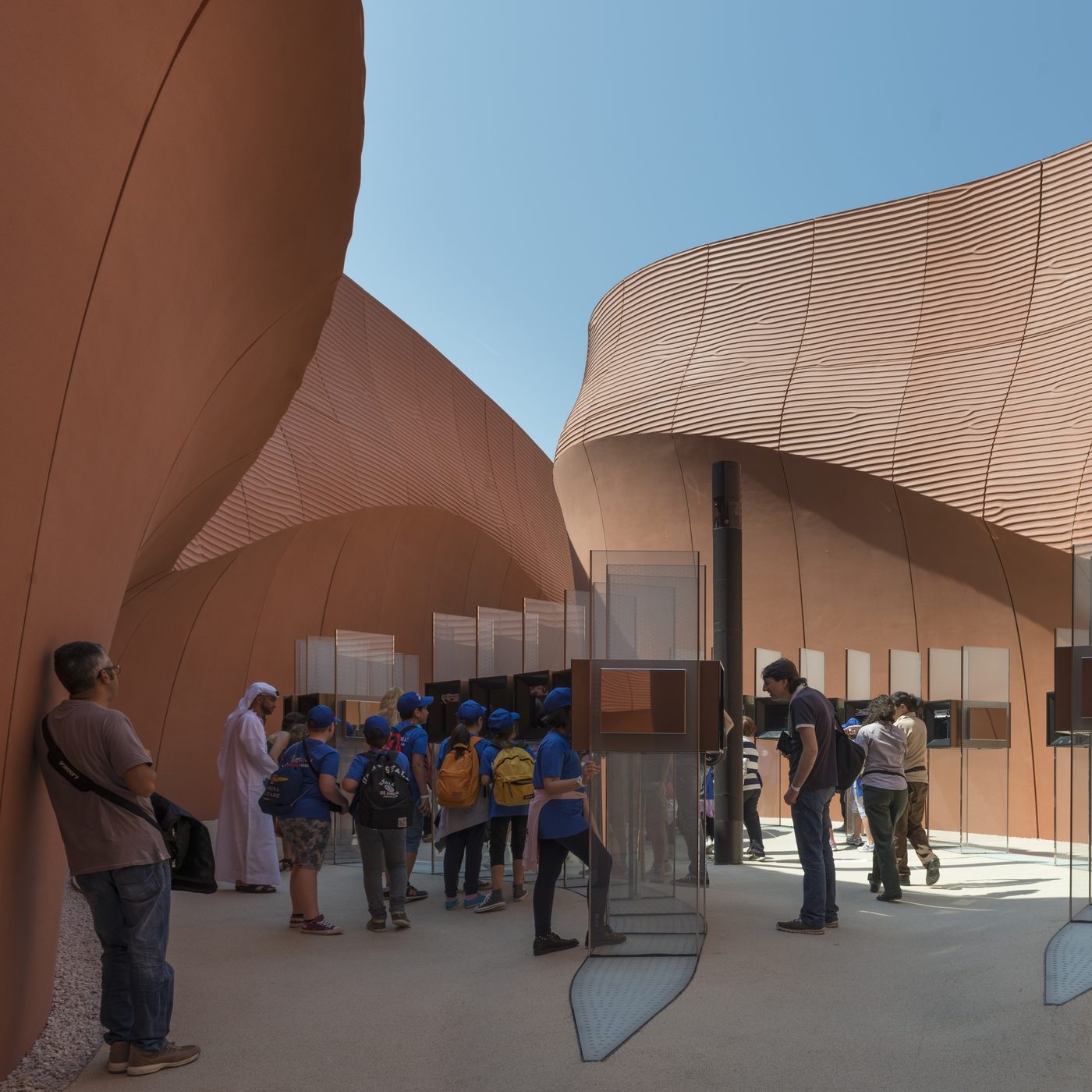 UAE Pavilion — dune wall detail